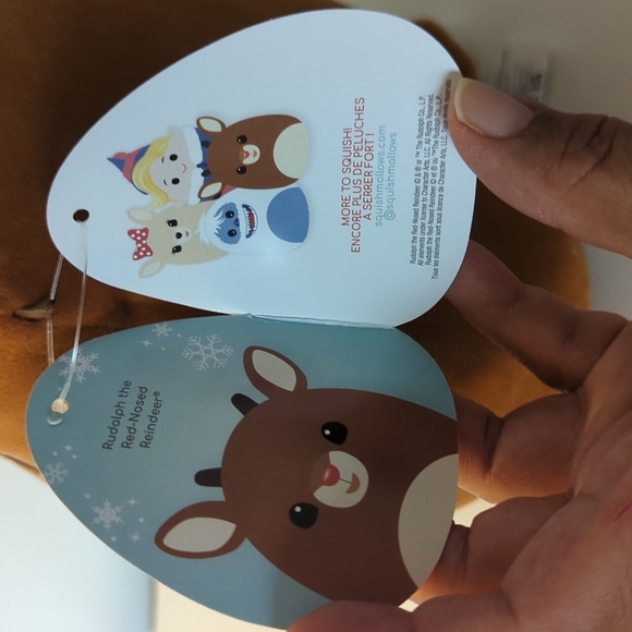 Squishmallows 8" Rudolph the Red-Nosed Reindeer - Picture 5 of 7